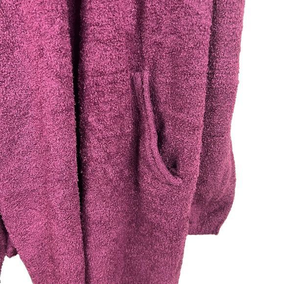 Barefoot Dreams Womens Maroon‎ Red Cozychic Lite Long Cardigan Small - Picture 3 of 5